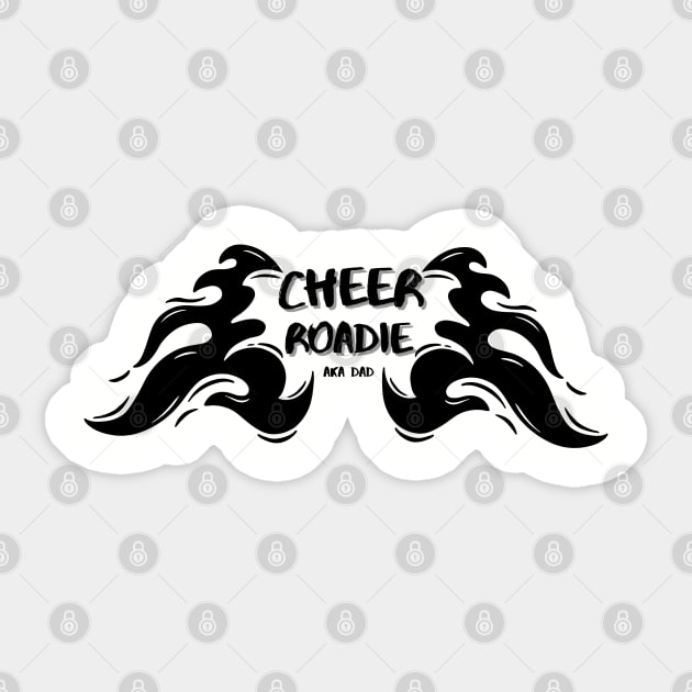 Cheer dad cheer roadie Sticker by PixieMomma Co